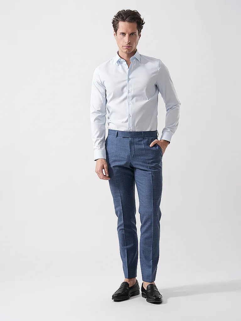 Olymp NO.6 Hemd Super Slim Fit Hellblau | 39